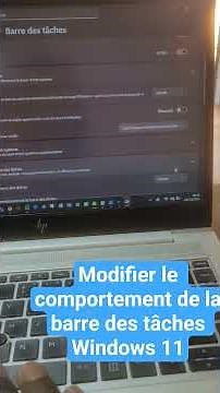 Modifying the taskbar behavior #windows11 #mycomputerteacher #tips