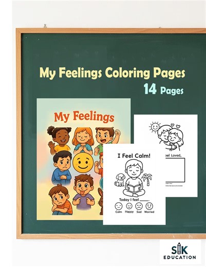 My Feelings Coloring Pages for Kids | Emotional Learning Printable PDF - Etsy Australia