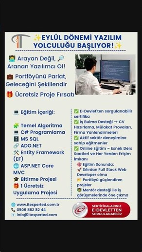 🔥 Full Stack Yazılım Eğitimi 2025 | C#, ASP.NET Core, MS SQL ile İşe Hazır Portföy