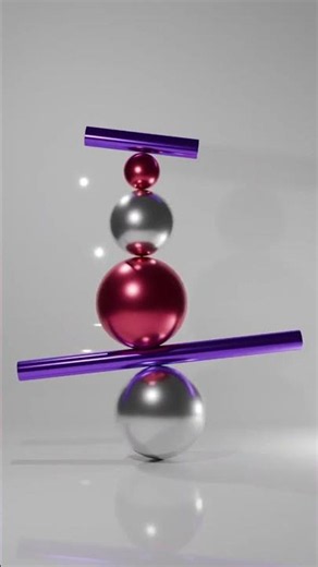 Satisfying 3D Balance Animation in Blender | Abstract CGI Art #shorts