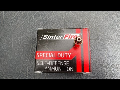 Testing the Sinter Fire special duty rounds