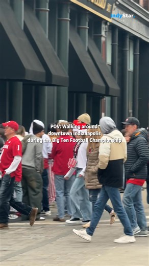 The Indiana Hoosiers take on the Ohio State Buckeyes in the Big Ten championship from Lucas Oil Stadium tonight. Here's a look at downtown Indy now. | IndyStar