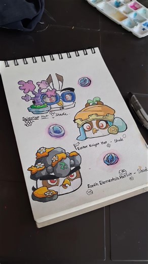 part 3 of shade hats drawing Angry bird 2