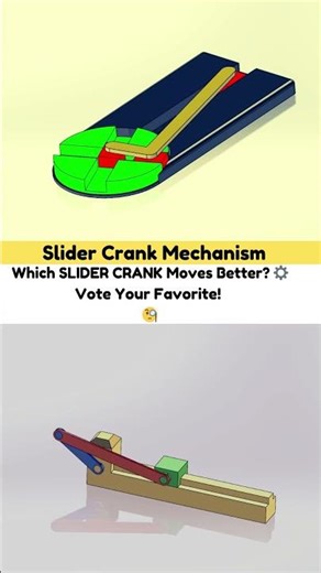 Slider Crank Mechanism | Solidworks Animation #shorts #mechanism