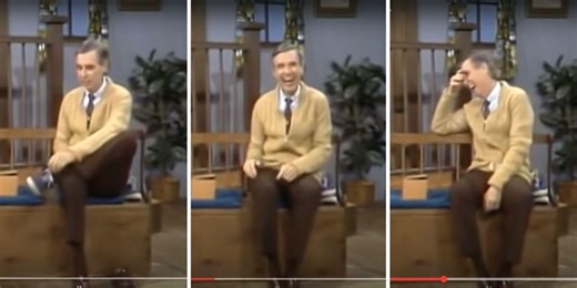 Mister Rogers' crew once pranked him during his opening song. His reaction was so very him.