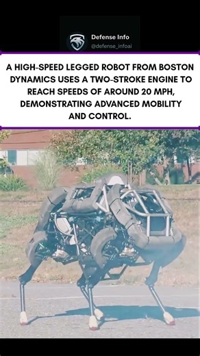 Boston Dynamics robot runs at 20 mph with engine power