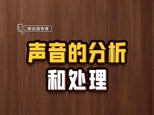 声音的分析和处理【渡一教育】