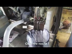 Ink discharge, cleaning and packaging of Hitachi PB-C inkjet printer!