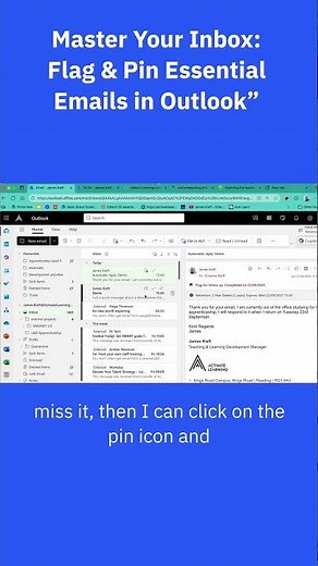 Master Your Inbox Flag & Pin Essential Emails in Outlook”