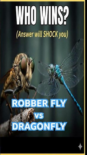Robber Fly vs Dragonfly: The True King of the Air is NOT Who You Think!