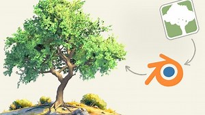 SpeedTree转Blender制作动漫风格树木渲染技巧