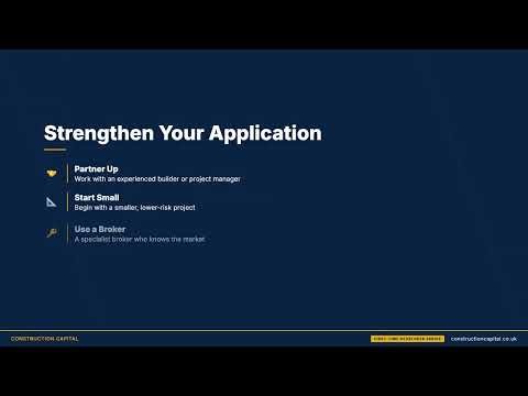 Can you get development finance as a first time developer?