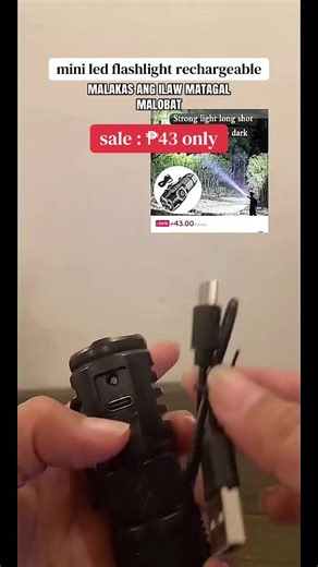 Compact Mini LED Flashlight: Rechargeable and Waterproof