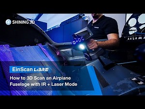 How to Scan an Airplane Fuselage with EinScan Libre
