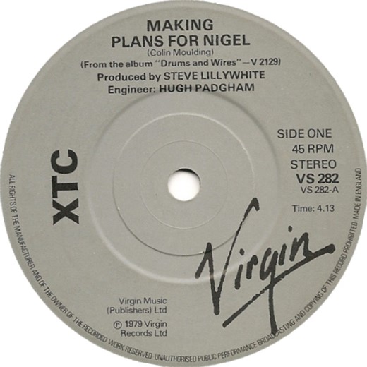 XTC - Making Plans For Nigel