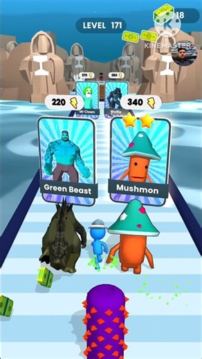 Monster Draft Racing- Assemble the Best Team lvl 171 #game #minecraft #run #racing #monster #shorts