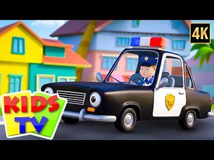 Wheels on the Police Car Nursery Rhyme for Kids
