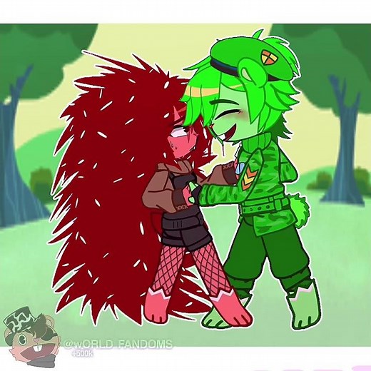 ✨Posin MEME✨//HTF||FT:Flaky&Flippy//meme animation #happytreefriends #🦔❤️🐥 #🐻💚🪖