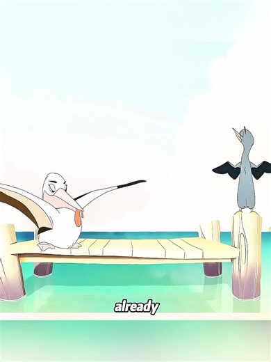 The Little Pelican Learns to Hunt and Grows Up
