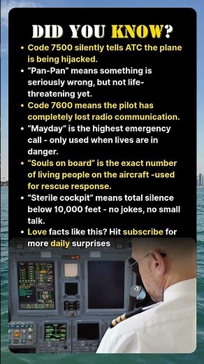 The Secret Pilot Codes Passengers Never Hear