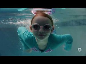 Chase Girl swimming in the bathtub commercial