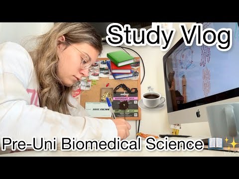 study vlog | preparing for my biomedical science degree 📖✨