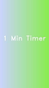⏳ 1 Minute Countdown Timer | Gradient Animation | Time's Up Alert