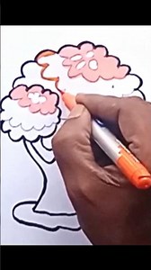 how to draw a spring tree