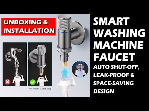 Smart Washing Machine Tap with Auto Shut Off Unboxing & Installation #faucetpay