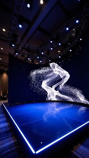 Luxury Corporate Stage Setup - Curved LED Magic