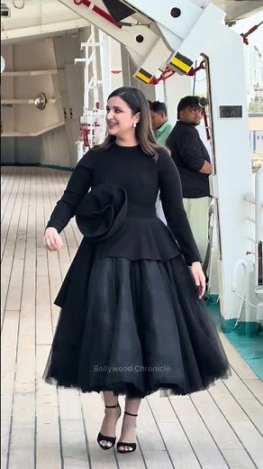 Parineeti Chopra in a black dress — bold, classy aur full glam vibes 🖤✨