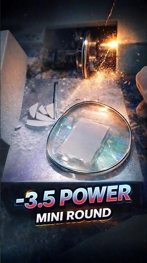 -3.5 High Power Mini Round Lens Cut | How To Cut High Power Round Lens