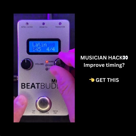Still practicing with a metronome? Upgrade to the BeatBuddy Mini 2: Drum fills, genre swaps, and live feel in one portable pedal. 論 Easy payments + free U.S. Priority shipping over $99. | Singular Sound | Facebook