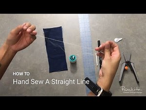 How to hand sew a straight line