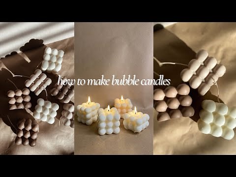 TUTORIAL: how to make the perfect bubble candles | Soyaya
