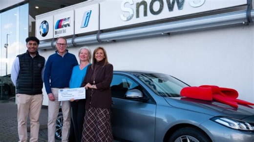Snows Motor Group gives away £10,000 to customer in 75-plate prize draw