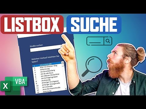 Suchen wie Google: Suchfunktion für ListBox programmieren (+ kostenloser Download) | Excel VBA