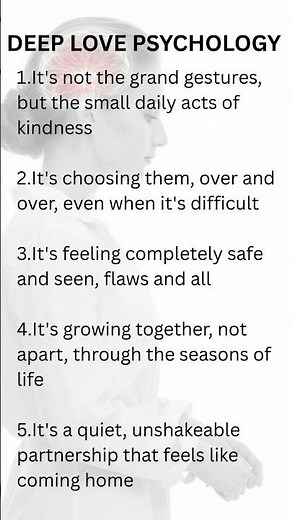 How to recognize deep and lasting love