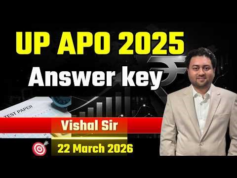 UP APO 2025 Answer Key BY VISHAL SIR || Top 100 Cases || #upapo UP APO 2026