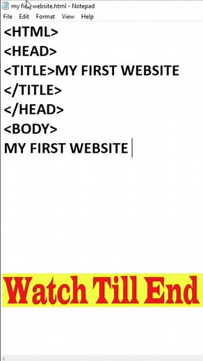 html code for beginners in hindi | Html code in Hindi #html #tips #shorts #shortvideo