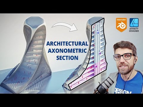 Learn How to Create an Architectural Axonometric Section with Blender In Easy steps!
