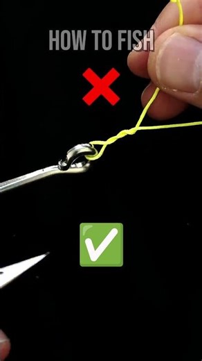 How to Tie a Fishing Hook: Right vs Wrong Way! #fishing #fishingknot #fishinghook #fishingline