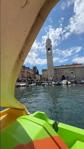 Lazise mit dem Tretboot