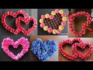 5 Beautiful Paper Flower Wall Hanging- Easy Wall Decoration Ideas - Paper craft - DIY Wall Decor