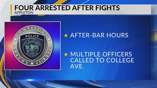 Four arrested following multiple fights on College Avenue in Appleton
