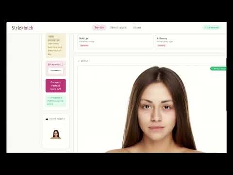 StyleMatch — AI Beauty Try-On & Aging Simulation | Perfect Corp API Hackathon