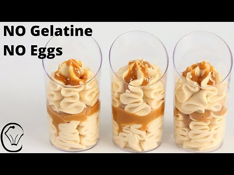 Eggless Mini Caramel Mousse Dessert Cups - No Eggs! by Cupcake Savvy's Kitchen