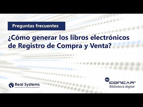 CONCAR CB - ¿Cómo generar los libros electrónicos de Registro de Compra y Venta?