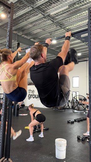 This is a bit of a full circle moment for us. Jake and I have started training together again 🥹 Our first date was a CrossFit class just over 13 years ago, and for years after that training was our thing. It was time together, a shared passion, and something that grounded us. Then life shifted. We opened @theground_australia and didn’t have a team. One of us was always coaching while the other was on reception or jumping in the class if we could. Then we had kids, and training together took a b