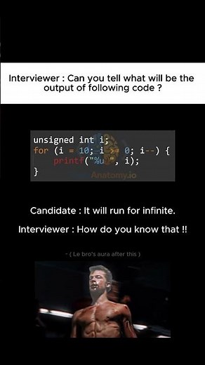 The #1 C Loop Looks Correct but Runs Forever 😱 | Unsigned Integer Bug #cprogramming #coding #shorts